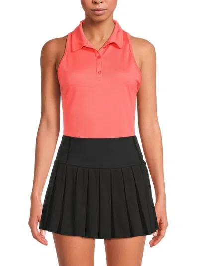 DKNY WOMEN'S COURT PIQUE RACERBACK TANK TOP