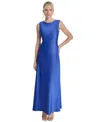 Dkny Women's Cowl-back Sleeveless Gown In Radiant Blue