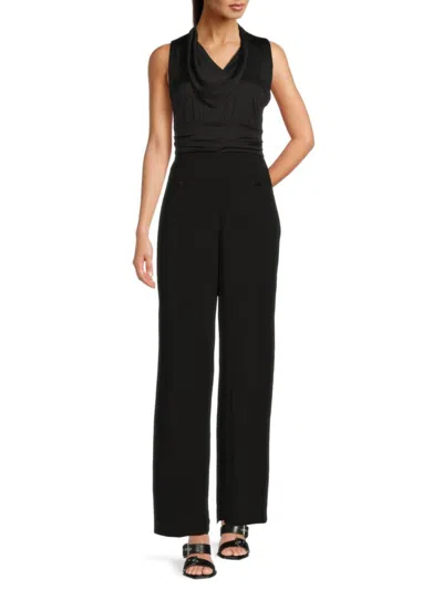 Dkny Women's Cowlneck Jumpsuit In Black