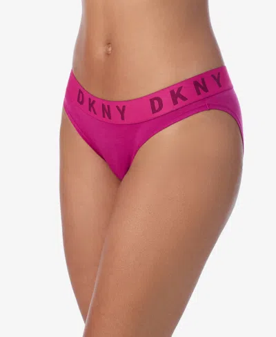 Dkny Women's Cozy Boyfriend Bikini Underwear Dk4513 In Festival Fuchsia