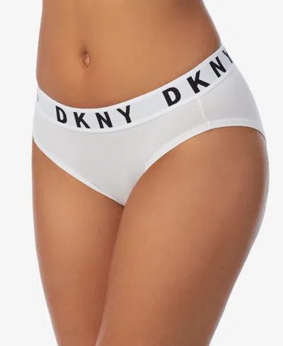 Dkny Women's Cozy Boyfriend Hi-cut Brief In White