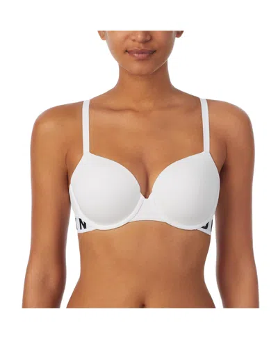 Dkny Women's Cozy Boyfriend T-shirt Bra, Dk7511 In White