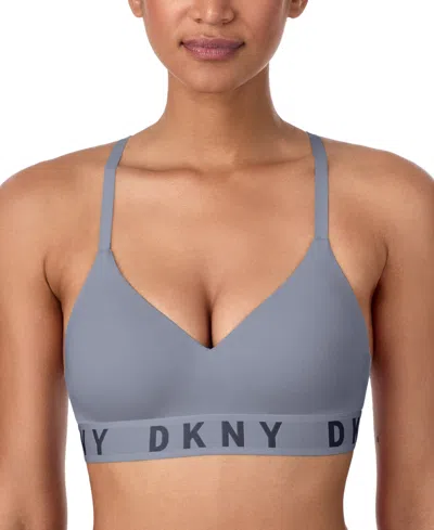 Dkny Women's Cozy Boyfriend Wirefree Bra, Dk4518 In Gray