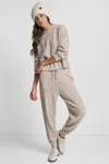 Dkny Women's Cozy Cable Sweater Jogger In Brown