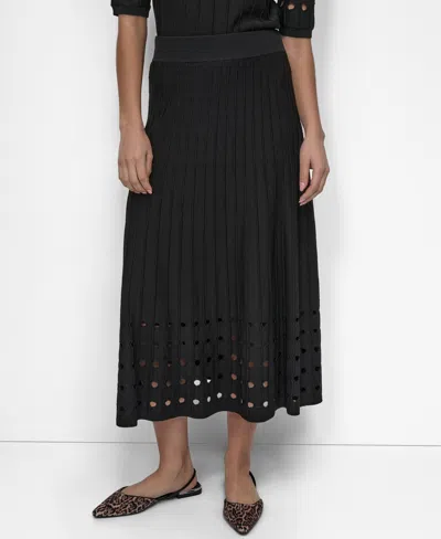 DKNY WOMEN'S CREPE SWEATER SKIRT
