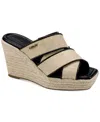 Dkny Cresson Platform Wedge Sandal In Multi