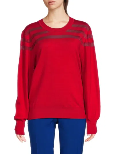 Dkny Women's Crewneck Sweater In Red Light