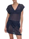 Dkny Women's Crochet Cover-up Minidress