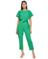 Dkny Flutter Sleeve Jumpsuit In Apple Green