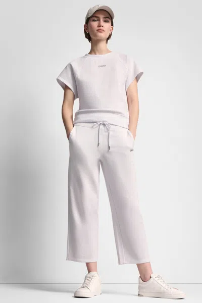 Dkny Women's Cropped High-rise Pants In White