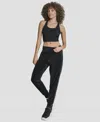 Dkny Mid Rise Slim Fit Joggers In Black