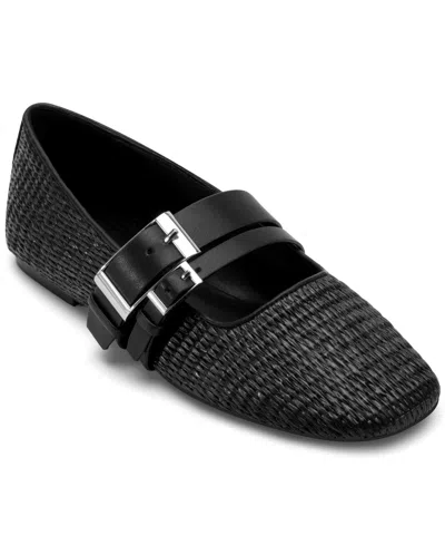 Dkny Women's Dade Almond Toe Ballet Flats In Black,black