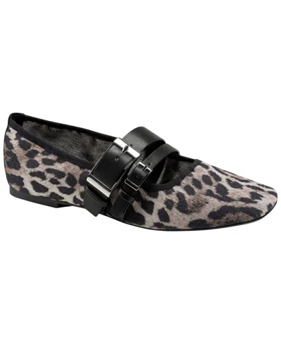 Dkny Women's Dade Mesh Buckle Ballet Flats In Animal Print