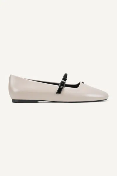 Dkny Danita Mary Jane Flat In White