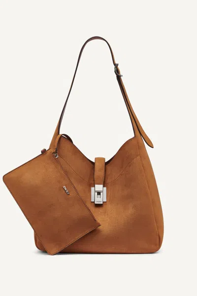 Dkny Women's Daria Large Hobo Bag In Saddle