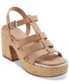 Dkny Fisherman Platform Sandal In Rose Beige