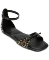 Dkny Dazey Ankle Strap Sandal In Natural,black