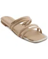 Dkny Square Toe Slide Sandal In Light Taupe