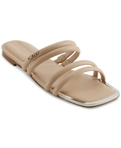 DKNY WOMEN'S DEE STRAPPY SLIDE SANDALS