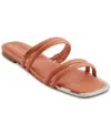 Dkny Square Toe Slide Sandal In Terracota