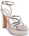 DKNY WOMEN'S DELICIA STRAPPY PLATFORM DRESS SANDALS