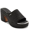 Dkny Desirae Platform Sandal In Black