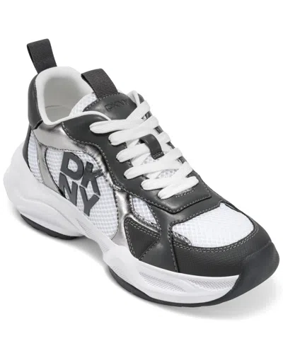 Dkny Women's Deyoung Chunky Sneakers In White,gray