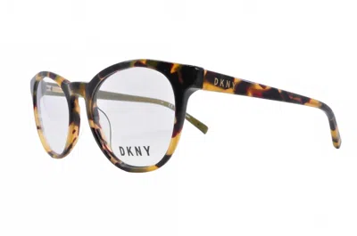 Dkny Women's Dk5000 Round Eyeglasses In Tokyo Tortoise In Brown