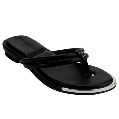 Dkny Women's  Clemmie Thong Flip Flop Black Clemmie-blk