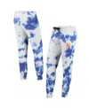 Dkny Women's  Sport White, Royal New York Mets Melody Tie-dye Jogger Pants In White,royal