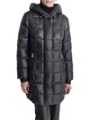 Dkny Hooded Packable Down Jacket In Black
