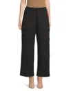 Dkny Women's Drawstring Cargo Wide-leg Pants In Black