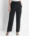 Dkny Womens High-rise Rayon Cargo Pants In Black