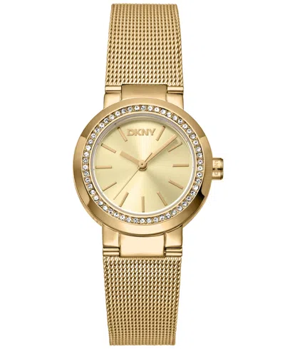 Dkny Women's Eastside Gold-tone Stainless Steel Bracelet Watch, 28mm