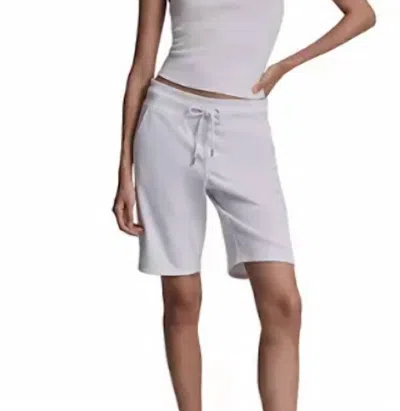 Dkny Women's Embroidered Logo Bermuda Shorts In White In Neutral