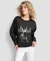 Dkny Women's Empire State Building Graphic Print Sweatshirt In Black