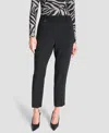 Dkny Women's Essex Ankle Leg Mid Rise Pants In Black