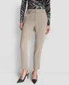 Dkny Women's Essex Ankle Leg Mid Rise Pants In Multi