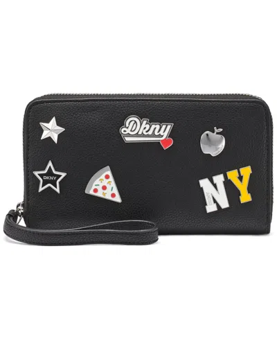 Dkny Women's Etta Zipper Around Wallet In Black
