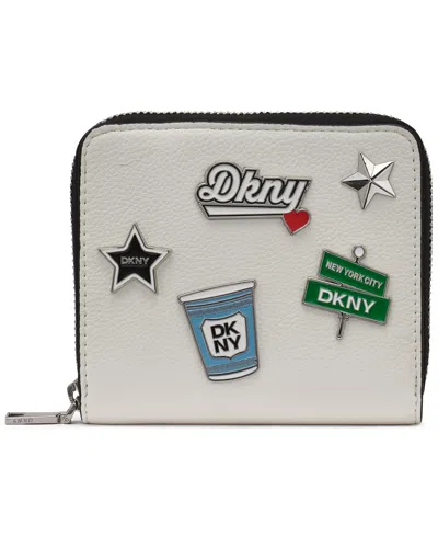 Dkny Women's Etta Zipper Around Wallet In White