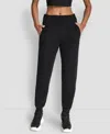 Dkny Mid Rise Slim Fit Joggers In Black