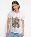 Dkny 5th Avenue Graphic T-shirt In White