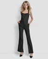 Dkny Women's Fit And Flare Mid Rise Trousers In Black