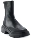Dkny Fleming Lug Sole Bootie In Dark Black