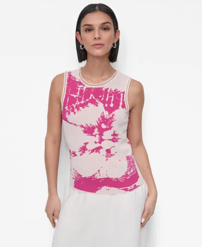 Dkny Women's Floral Sweater-knit Tank