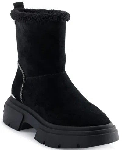 DKNY WOMEN'S FRANKIE BLOCK HEEL WINTER BOOTIES