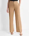Dkny Womens Pocket Polyester Wide Leg Pants In Russet