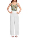 Dkny Women's Gauze Wide Leg Cover Up Pants In Soft White
