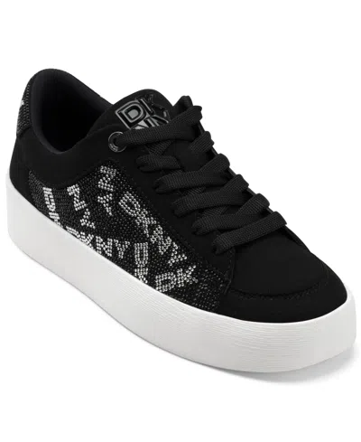 Dkny Women's Gindy Lace-up Sneakers In Black