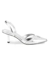 Dkny Glorianna Slingback Pointed Toe Pump In Silver